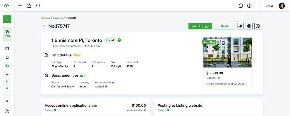 Screen tenants and get them onboarded, in one place