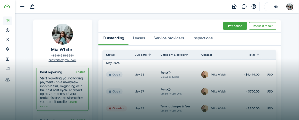 Report Rent Payments to Credit Bureau with TenantCloud