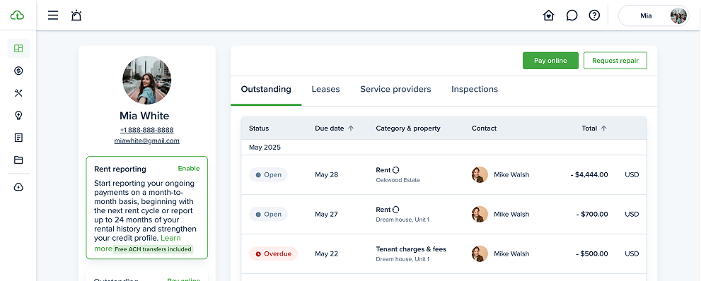 Report Rent Payments to Credit Bureau with TenantCloud